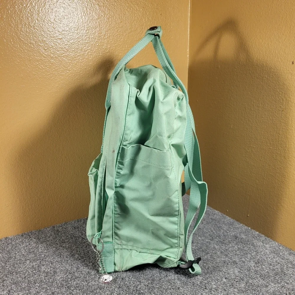 Fjallraven Kanken Backpack Black Greenland Lime Green School Bag Backpack